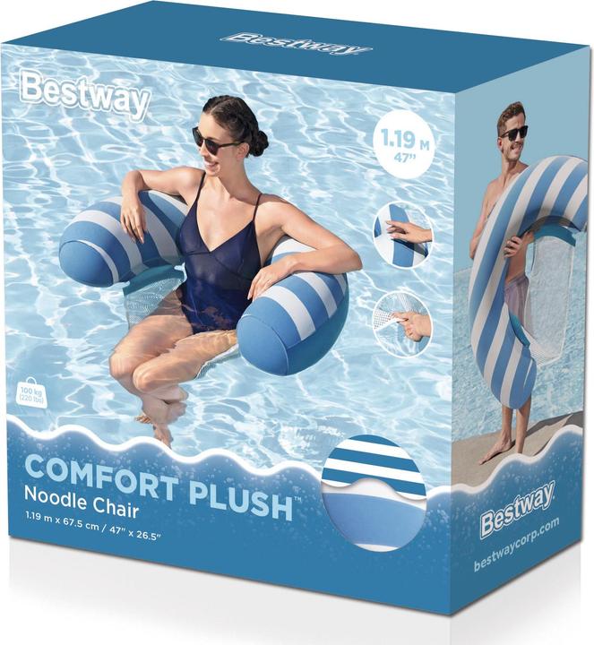 Siège de piscine gonflable Bestway avec surface velours