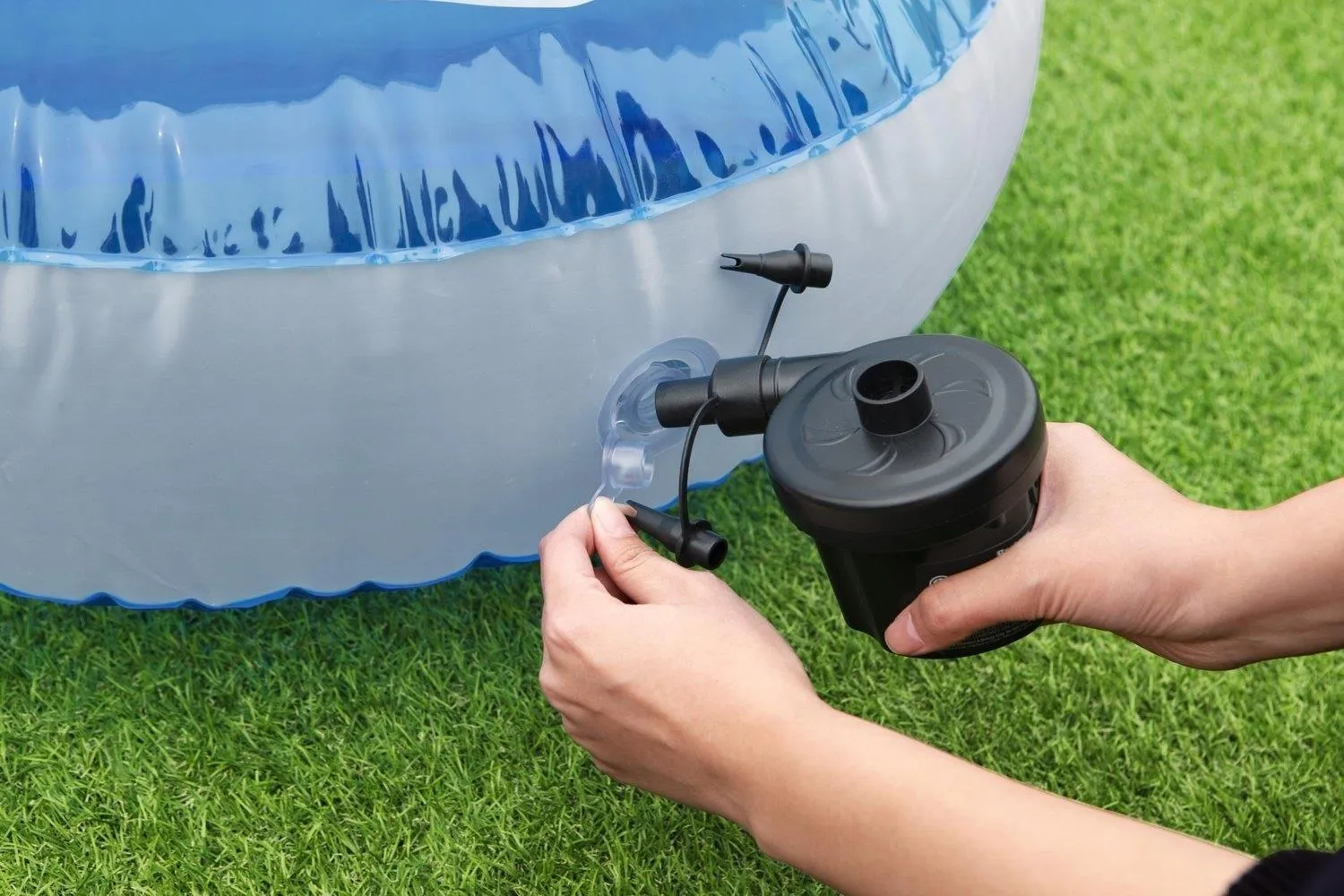 Bestway inflatable pool mattress with cooling water chamber
