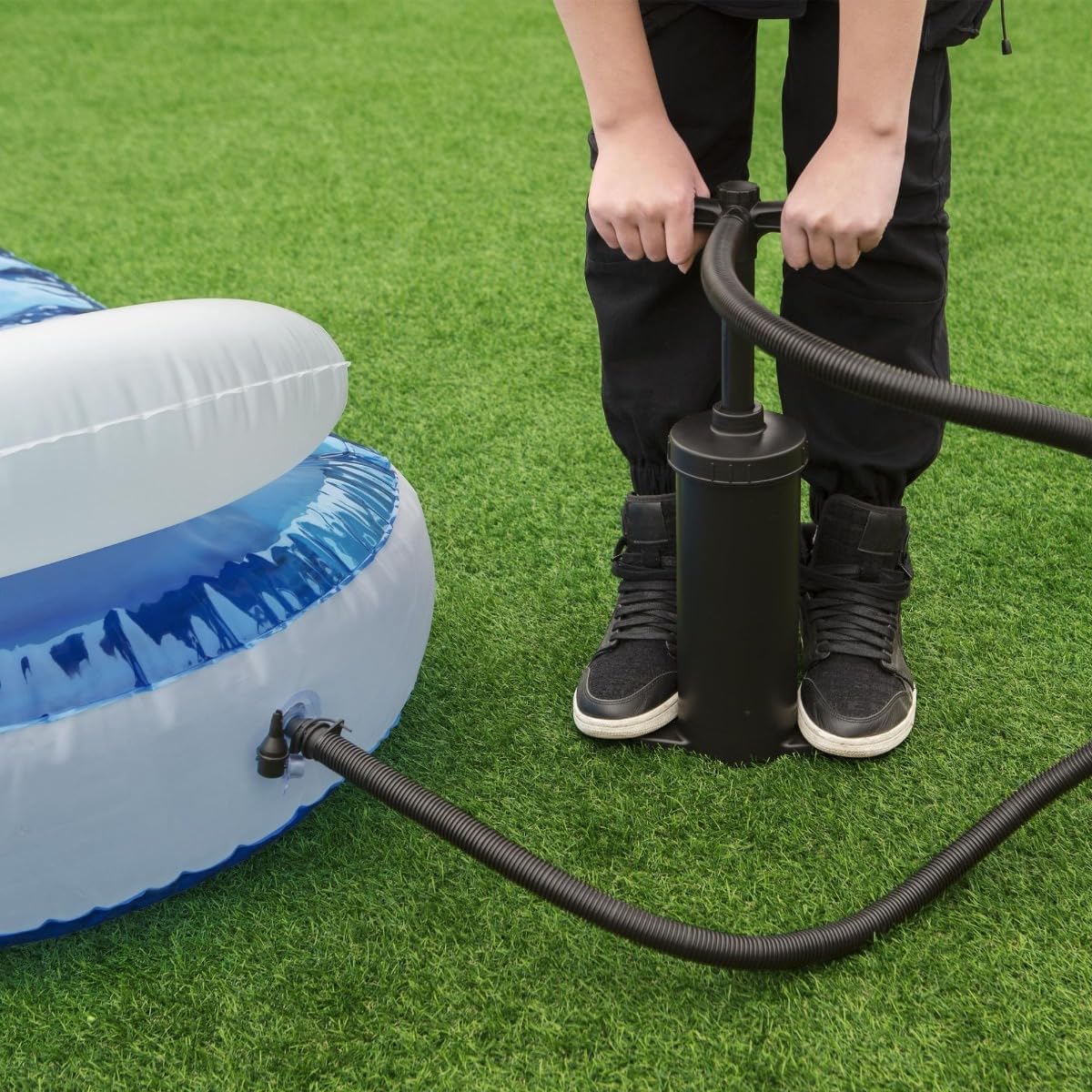 Bestway inflatable pool mattress with cooling water chamber