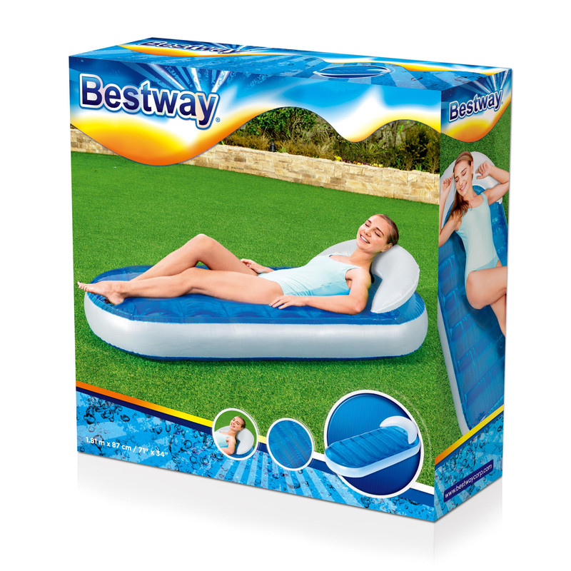 Bestway inflatable pool mattress with cooling water chamber