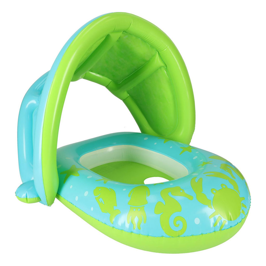 Bouée gonflable pour enfants avec toit de protection UV Bestway 34091