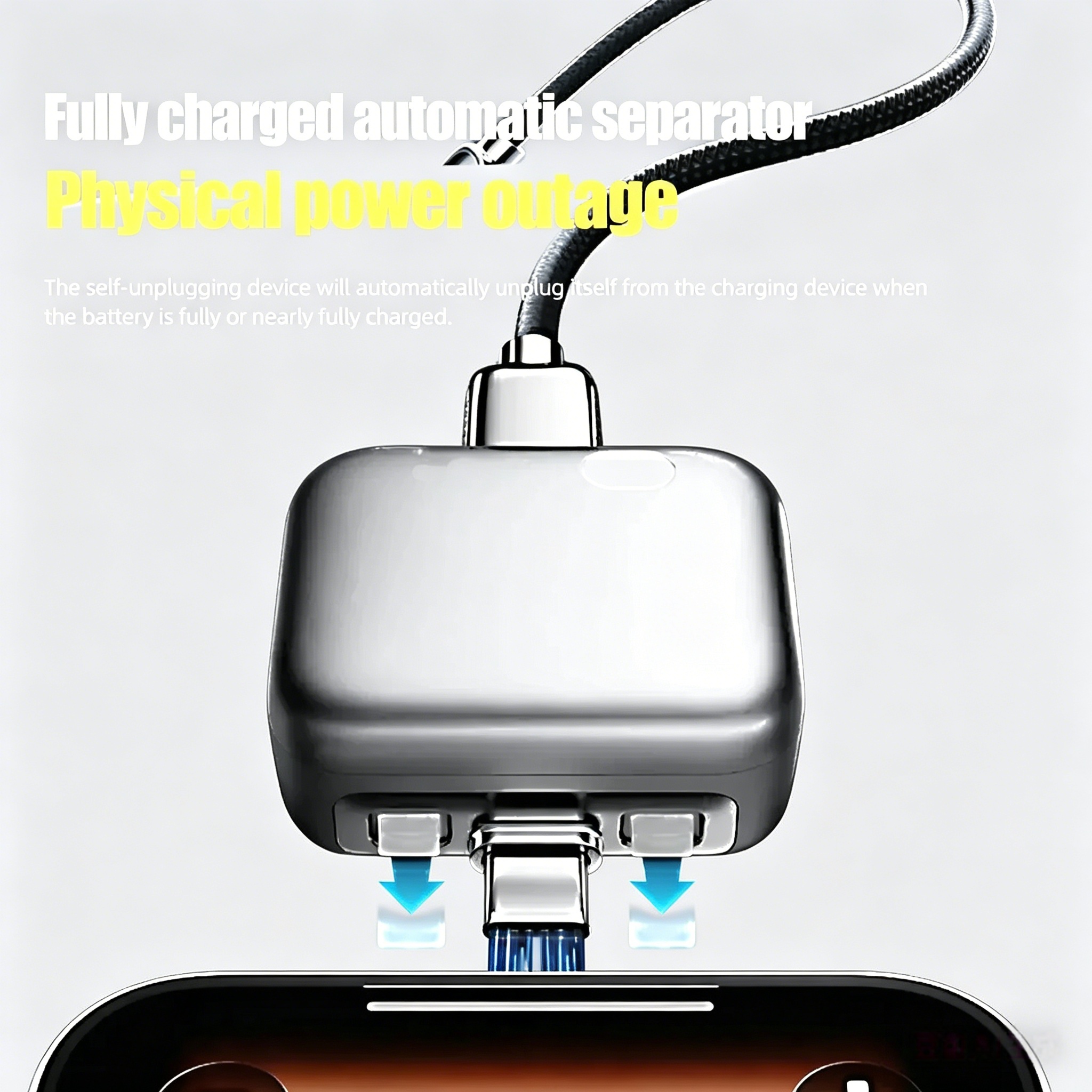 Smart cable protector with automatic ejection