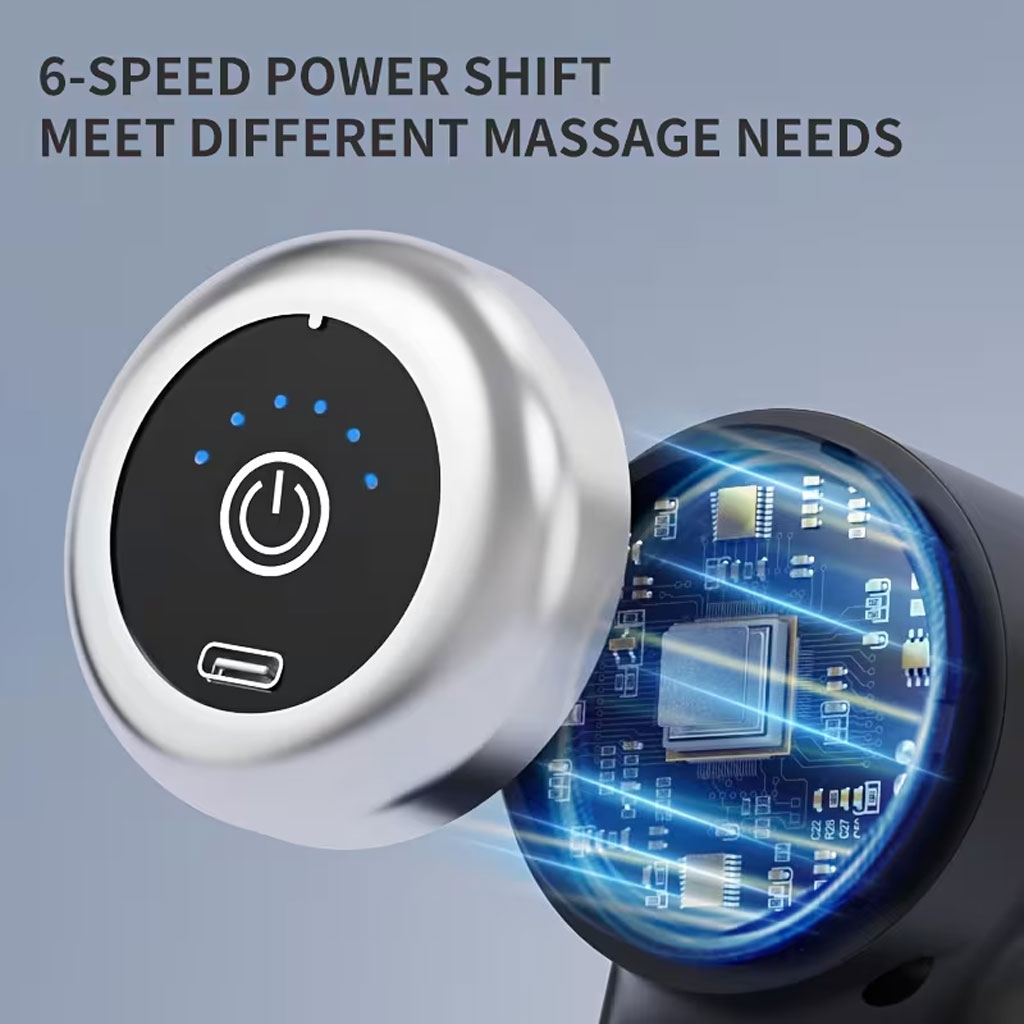 Professional massage gun with 9 heads