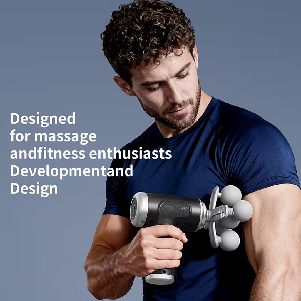 Professional massage gun with 9 heads