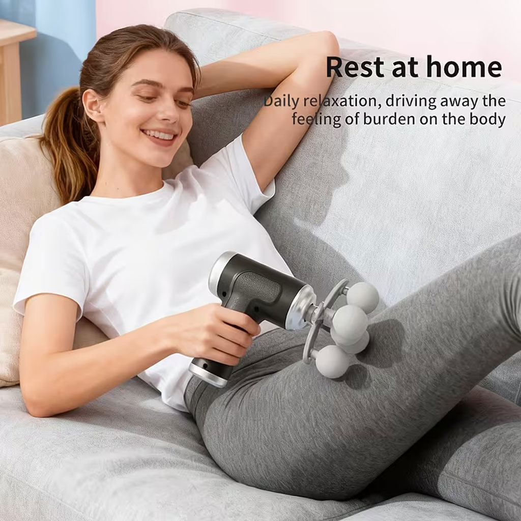 Professional massage gun with 9 heads