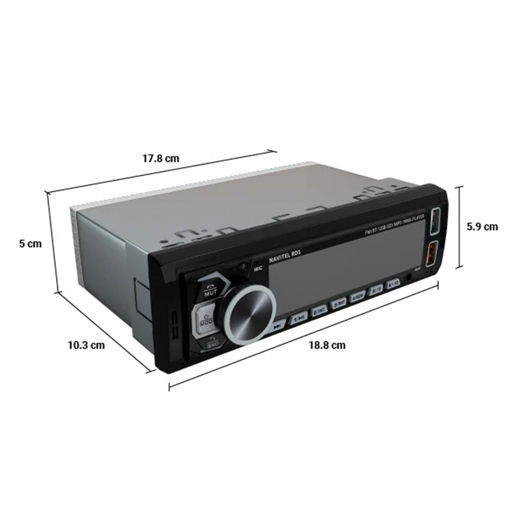 Car Stereo Radio 320W Bluetooth, USB, SD and MP3 Player