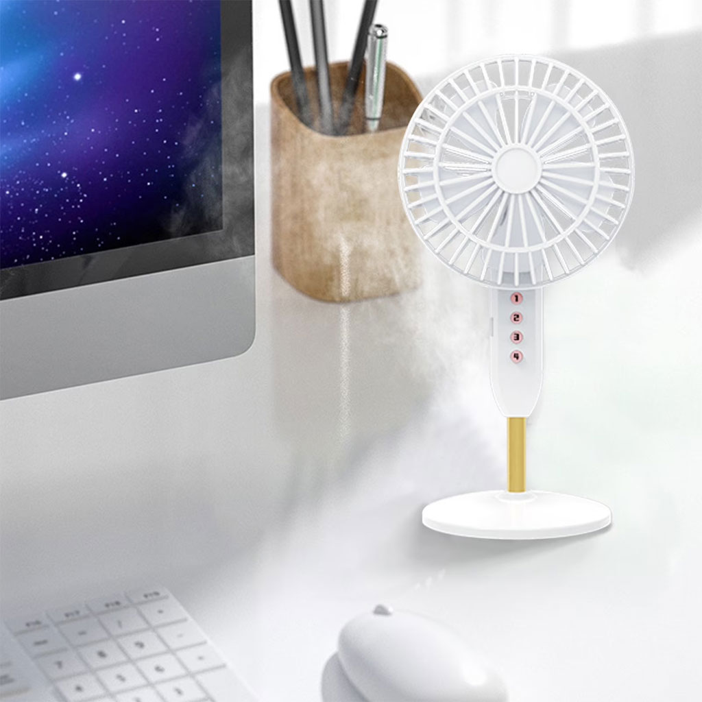 مروحة مكتب محمولة USB فائقة الهدوء ببطارية 1200 مللي أمبير