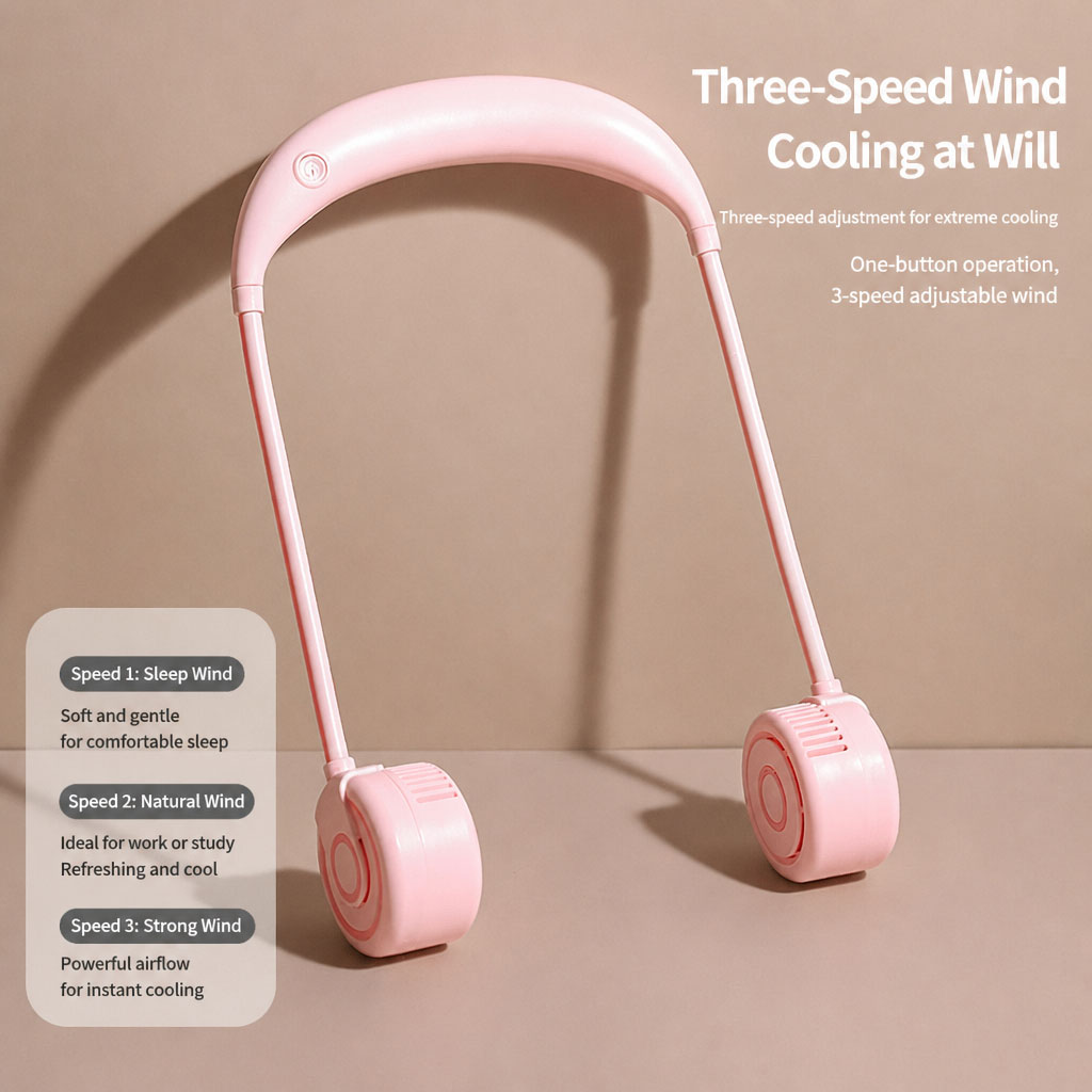 Portable USB Rechargeable Neck Fan TJ-32A