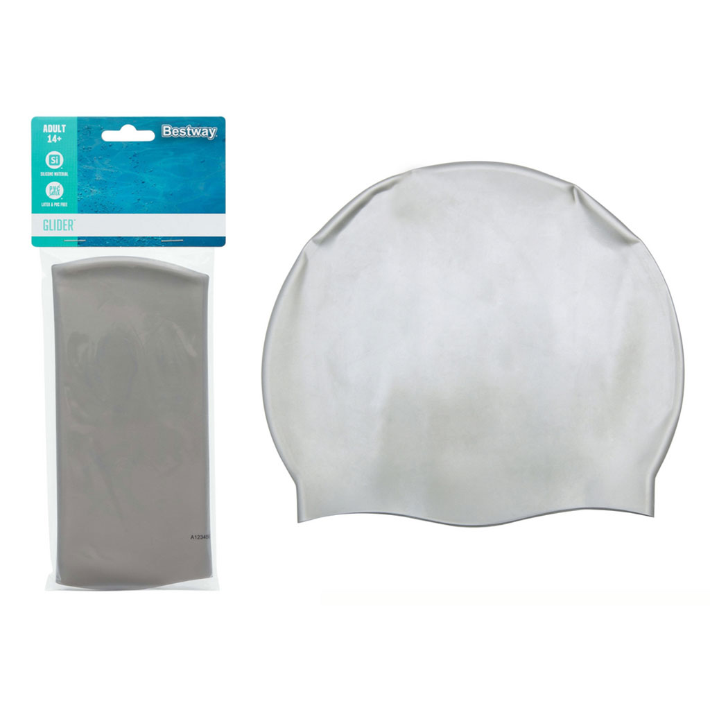 Silicone swim cap for adults