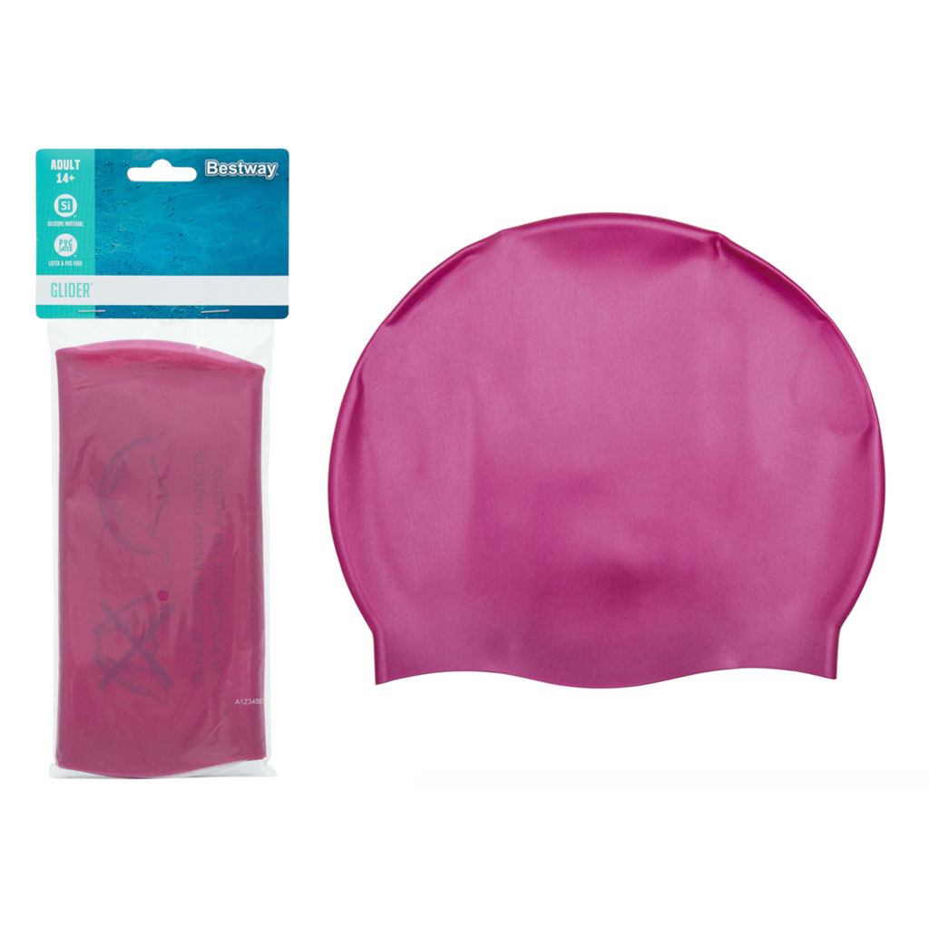 Silicone swim cap for adults