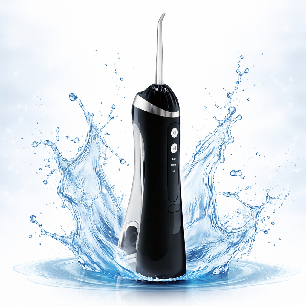 Hydropulseur dentaire sans fil, 3 modes et 4 buses