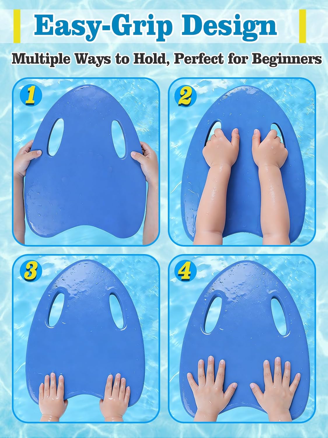 Planche de natation pour enfants avec poignées ergonomiques