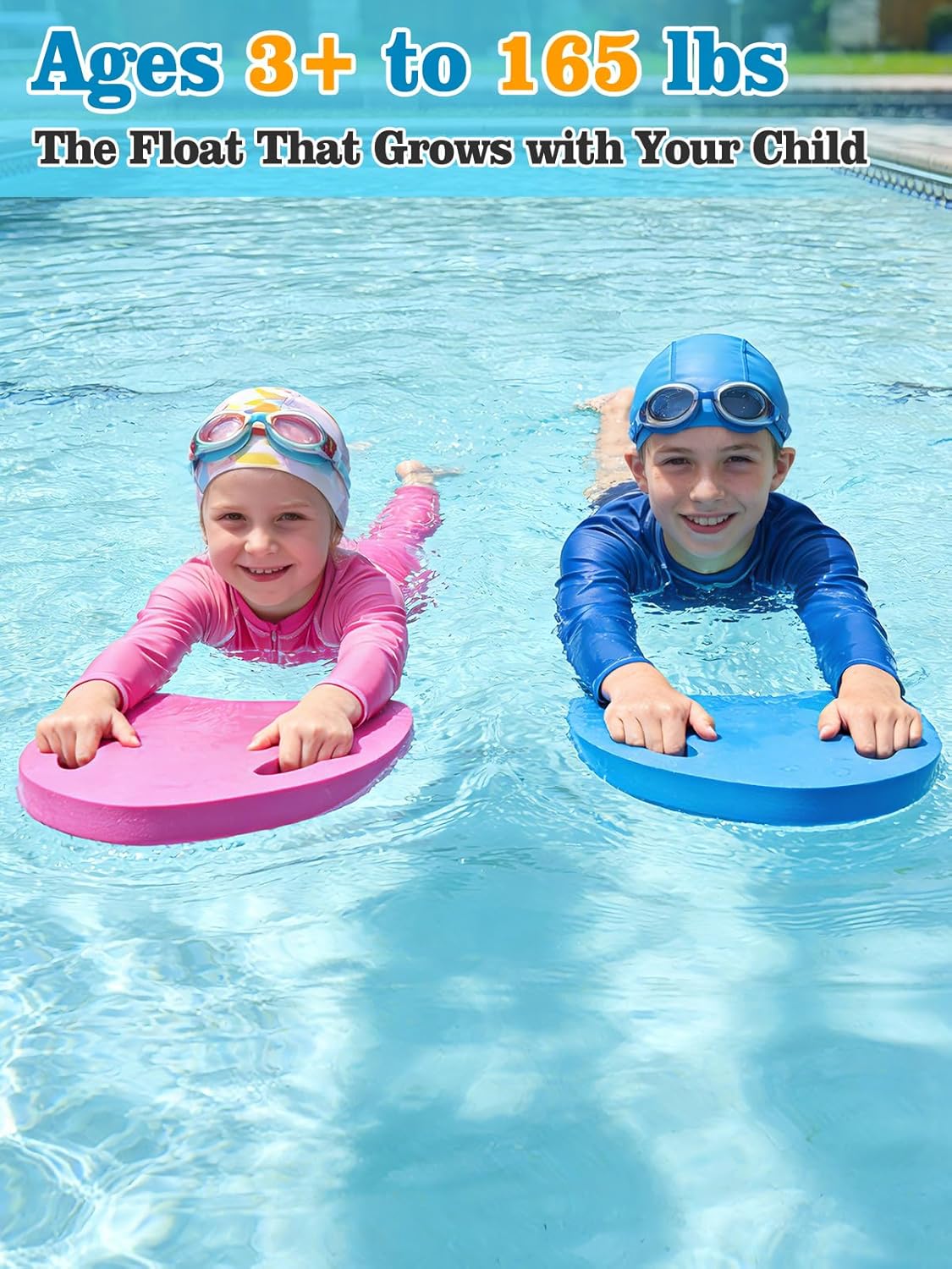 Planche de natation pour enfants avec poignées ergonomiques
