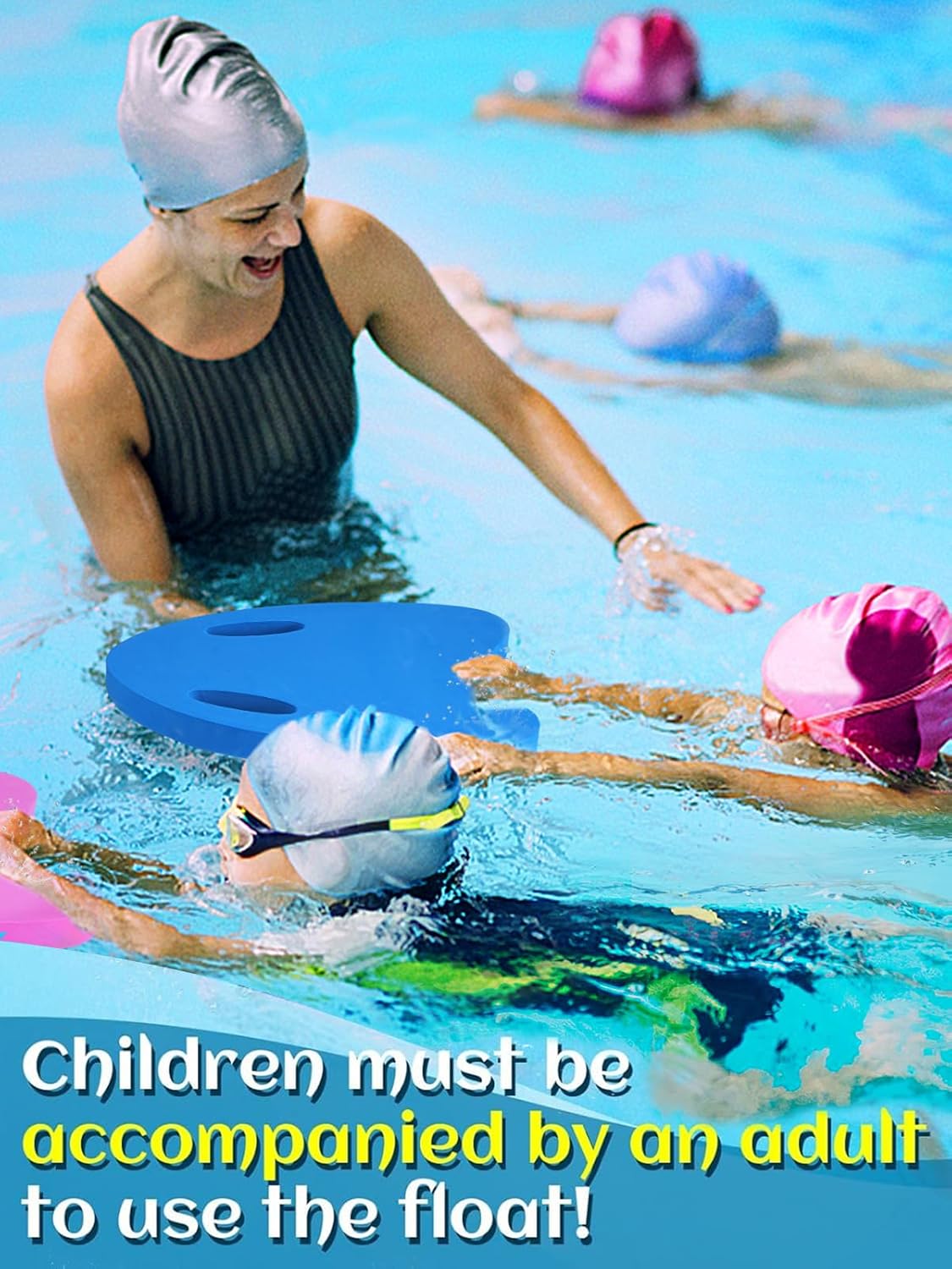 Planche de natation pour enfants avec poignées ergonomiques