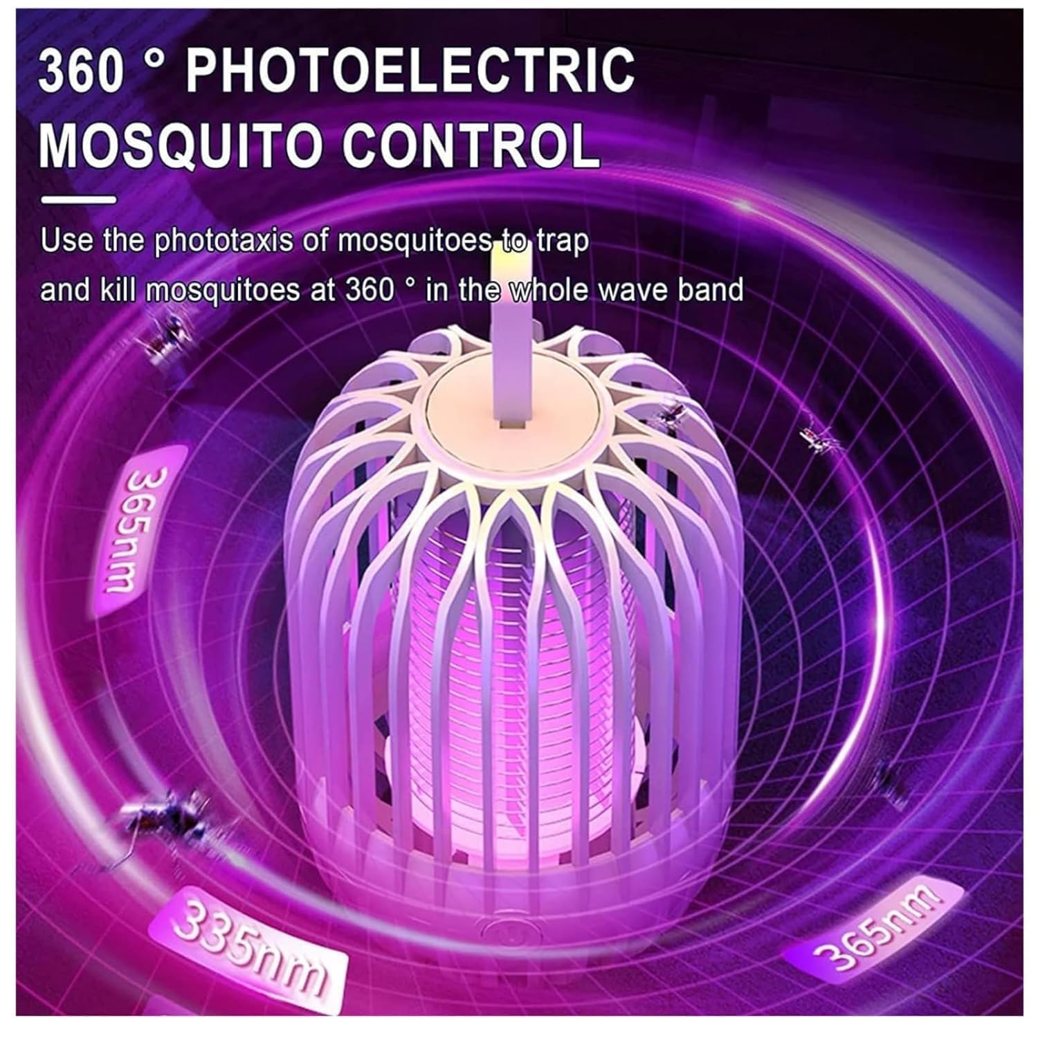 Appareil anti-moustiques et insectes électrique portable