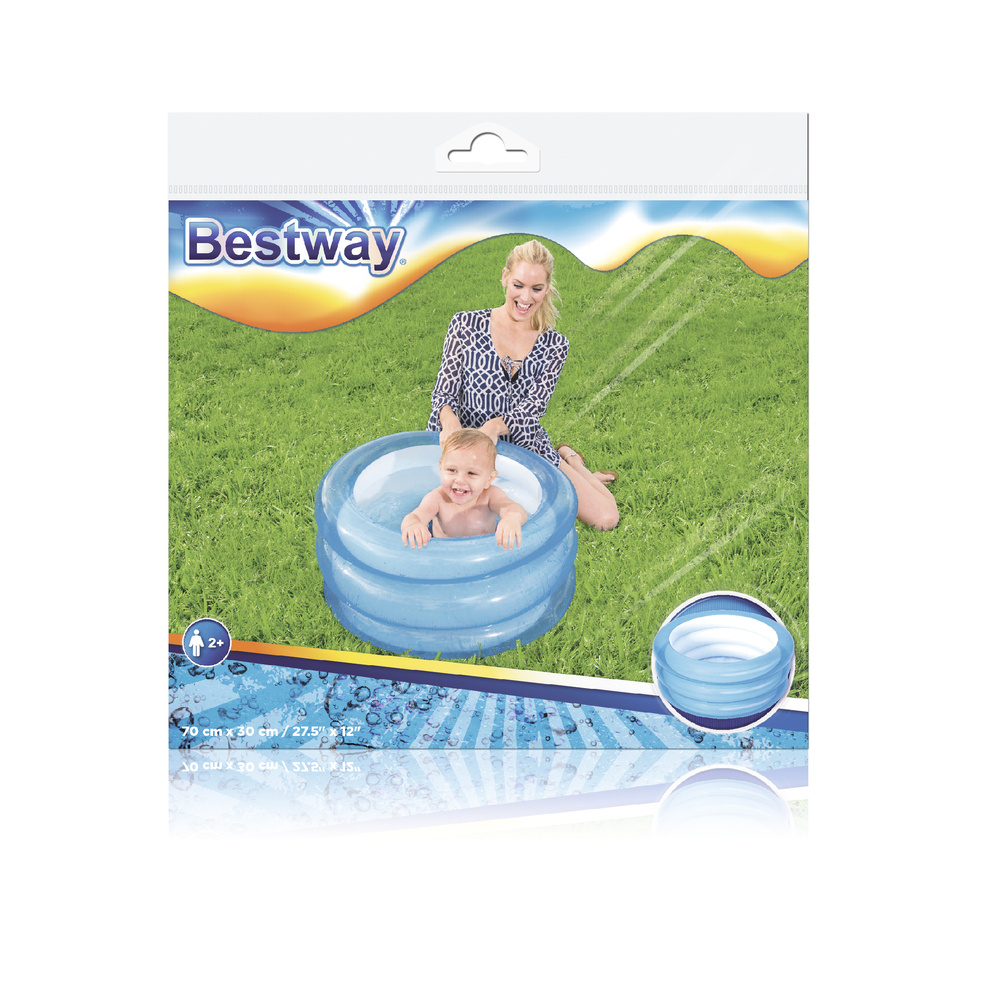 Piscine gonflable pour enfants Bestway 51033, 70x30 cm, 3 anneaux