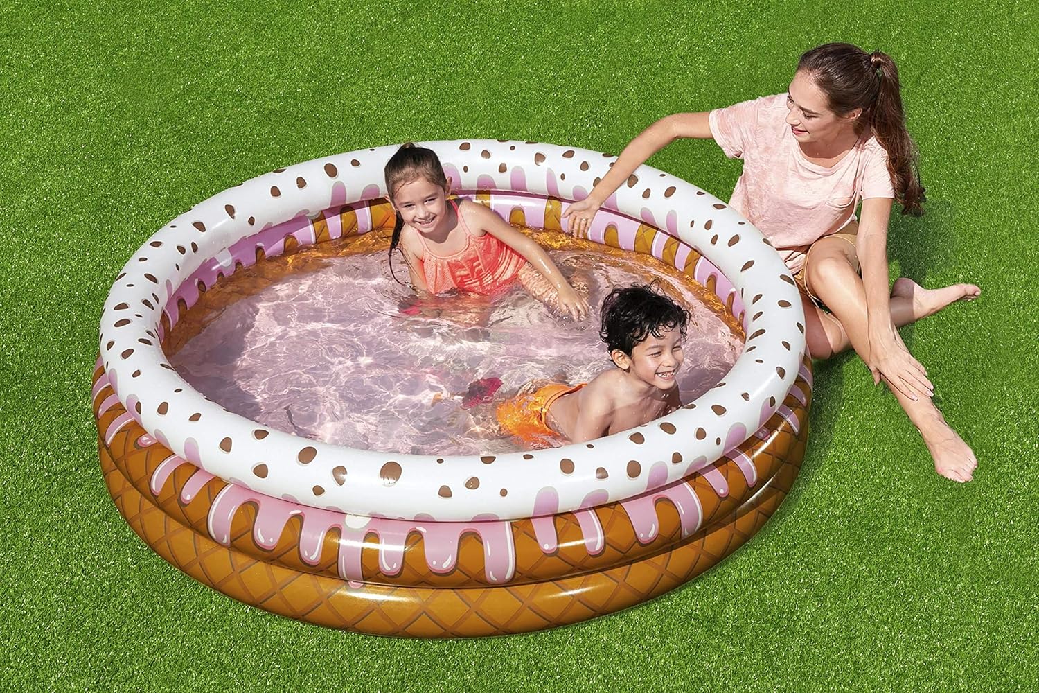 Piscine gonflable pour enfants Bestway 51144 thème crème glacée
