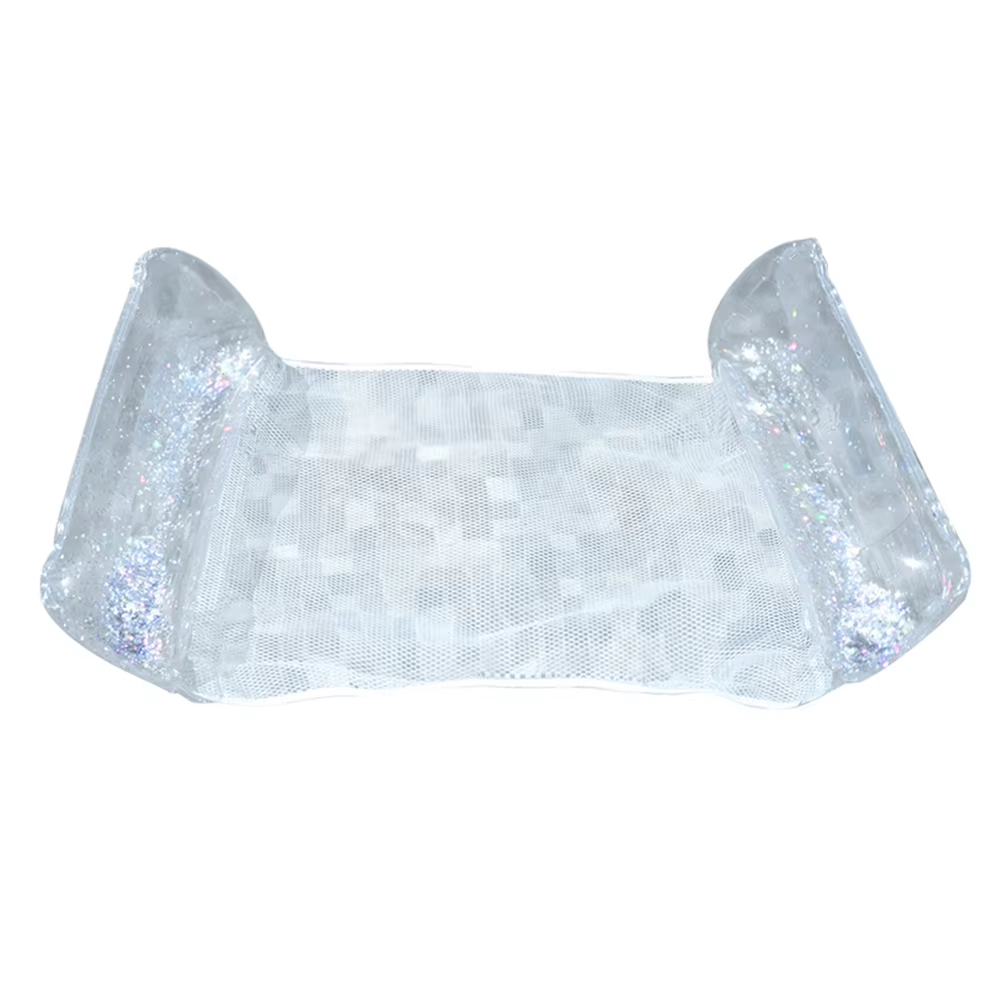 Hamac de piscine flottant 4 en 1 design pailleté