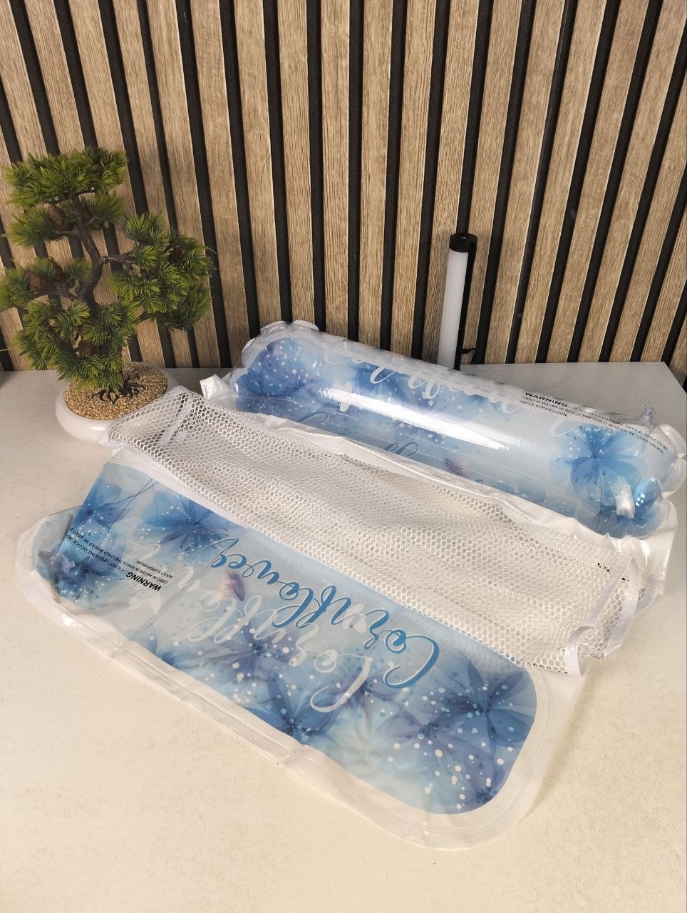 Hamac de piscine flottant 4 en 1 design pailleté